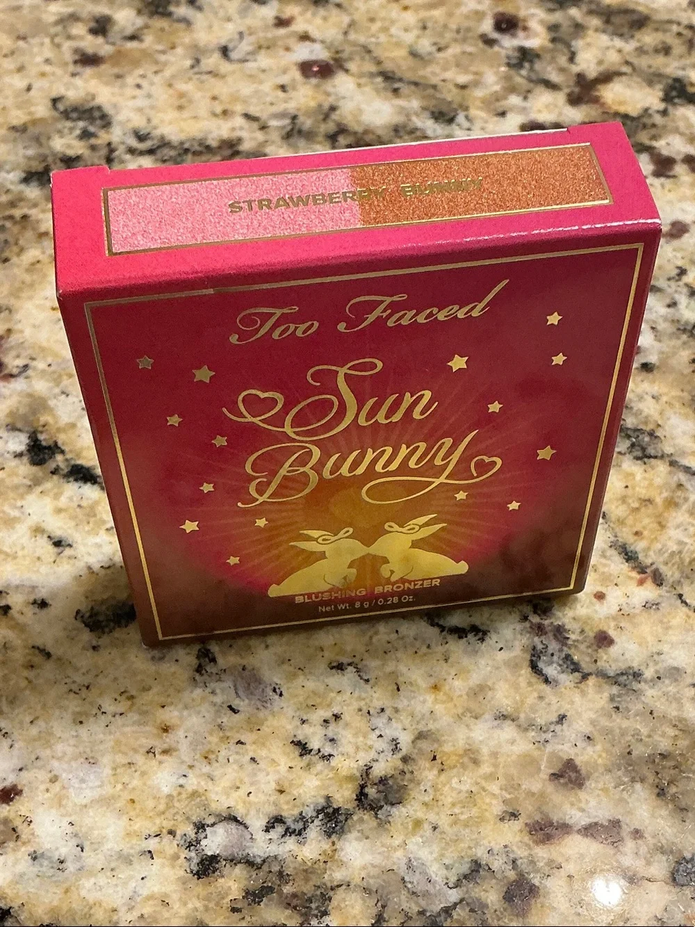 BRAND NEW IN BOX - Too Faced Sun Bunny Blushing Bronzer - Strawberry Bunny